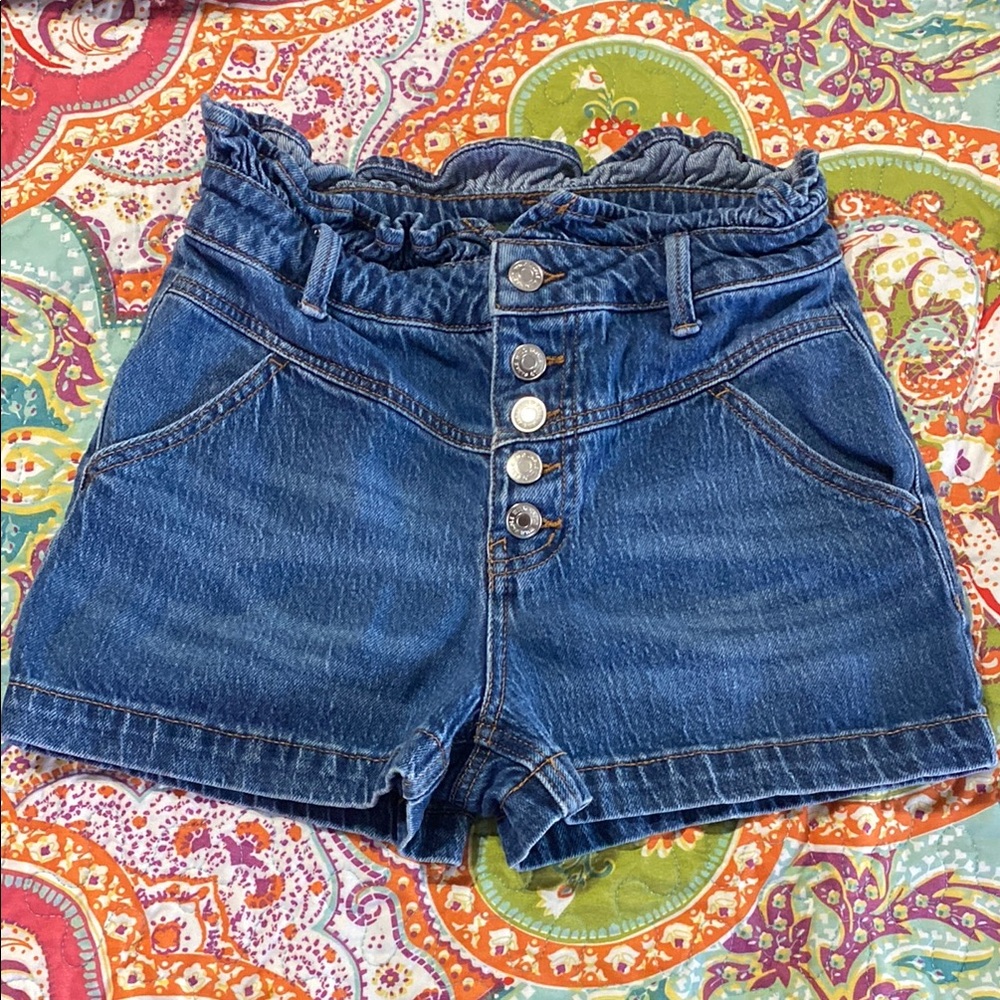 Wild Fable Blue Jean Shorts w/Ruffle Waist